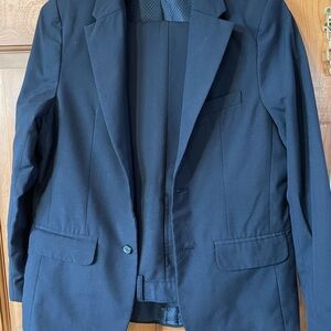 Navy kids blazer and slacks